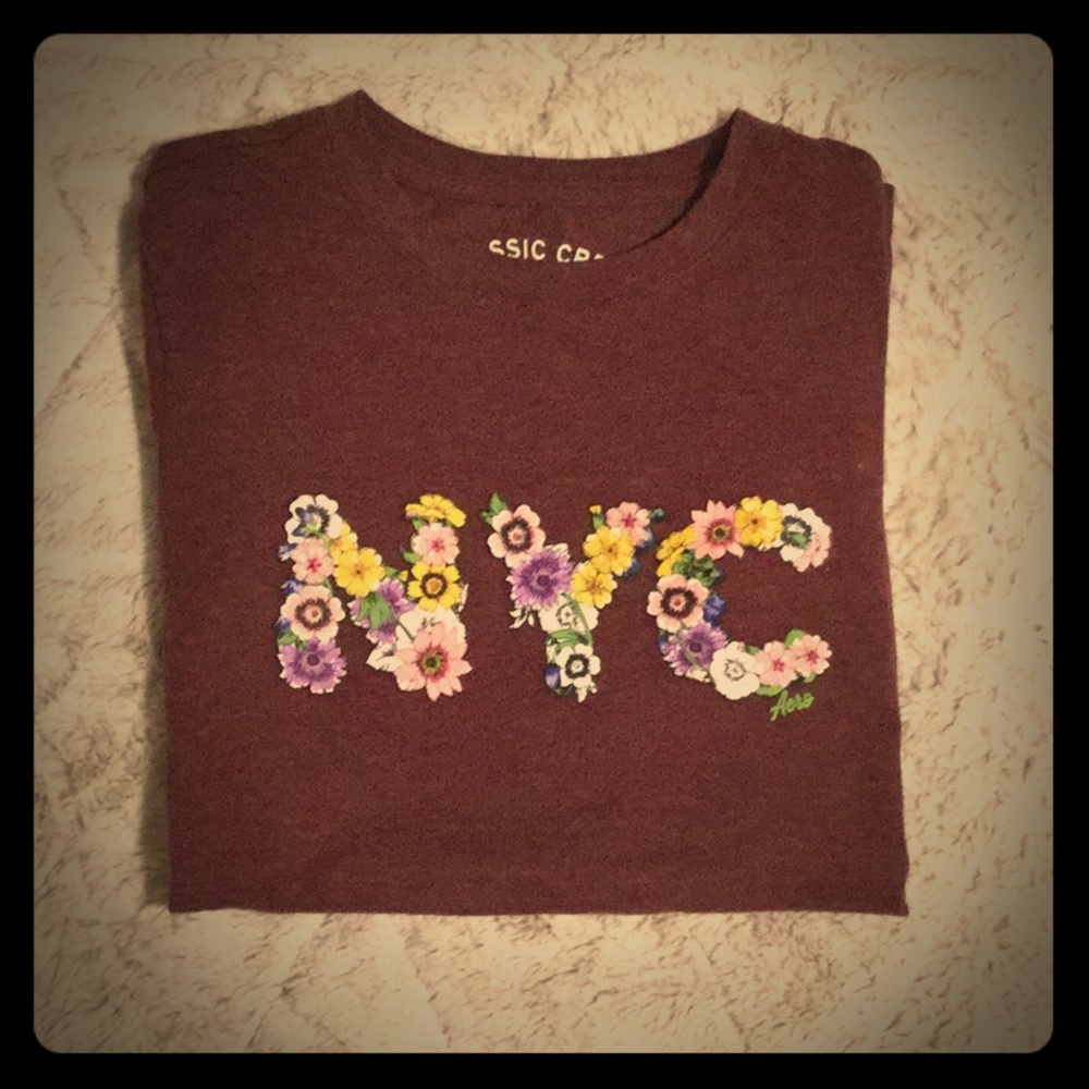 NYC flower t-shirt